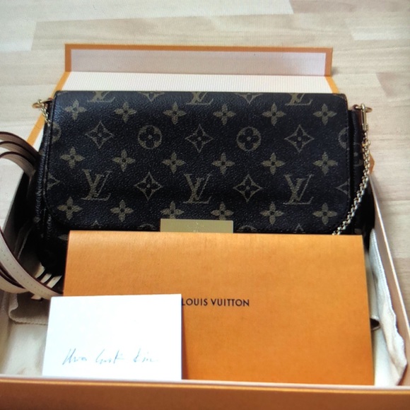 W/Receipt 🌸🌸 FAVORITE 🌸🌸  Louis Vuitton FAVORITE MM - Picture 1 of 16